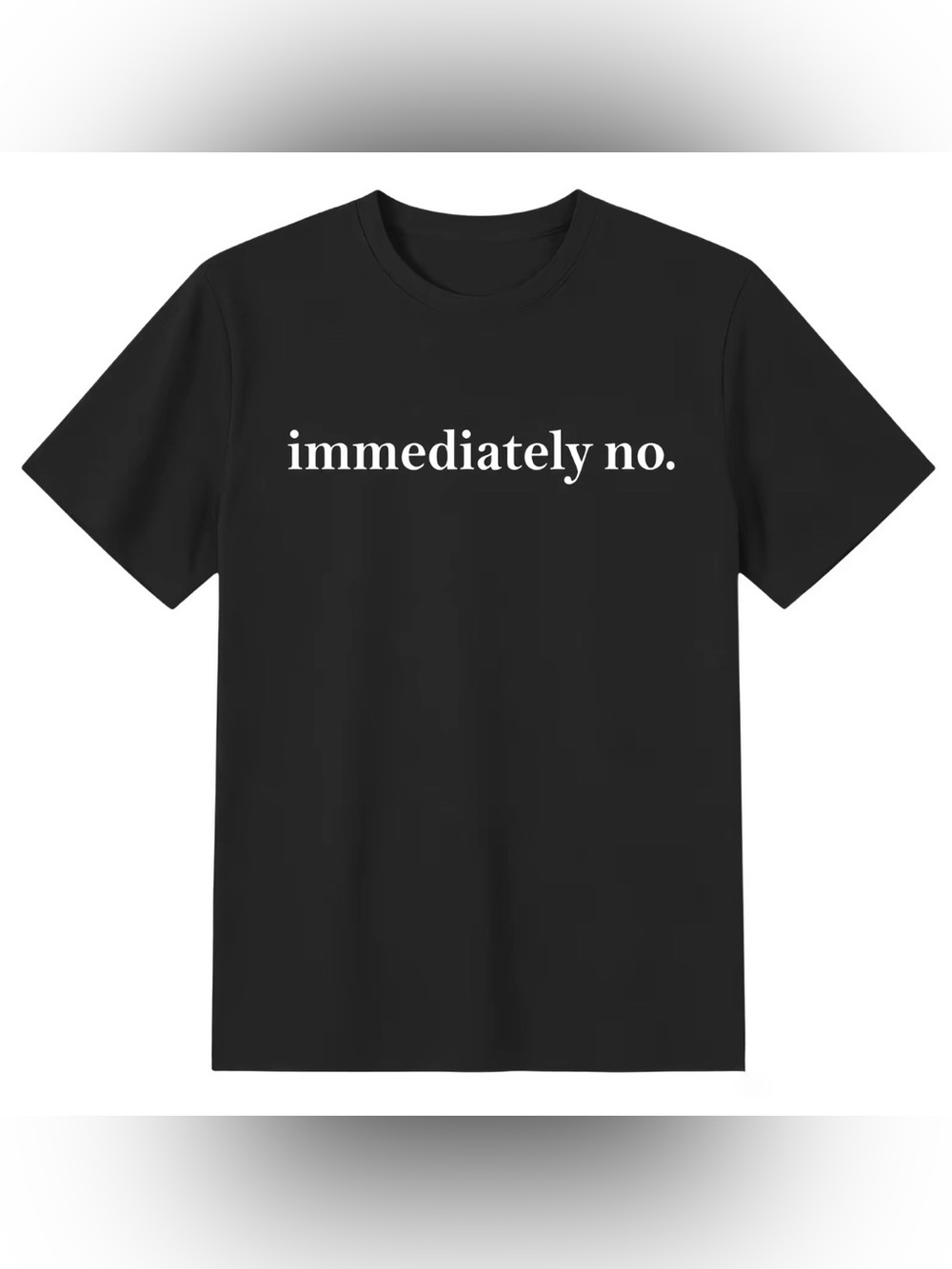 Black Graphic Tee - immediately no 👎🏼